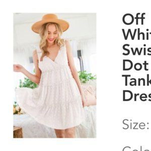 White Dress size Large